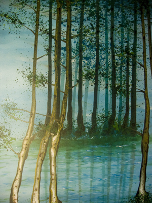 "Forest Series", 2008, acrylic on canvas, 105 x 78cm